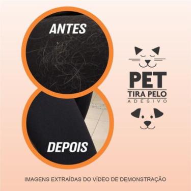 Imagem de Adesivo Tira Pelo Pet - 5 Unid. Gato Cão Roupa Móveis Sofá. - Micro Of