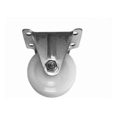 Imagem de Kit 20 Rodinhas Base Fixa Nylon Reforçada 80kg Por Rodízio - RODILINE