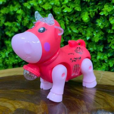 Imagem de Mini Vaquinha Animada com LED e Som - Brinquedo Educativo - Toy King