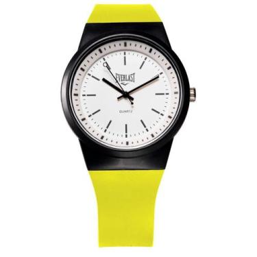 Imagem de Relógio Pulso Masculino Feminino Everlast Analógico E736, Amarelo Clar
