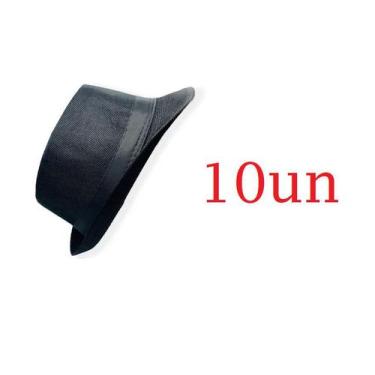 Imagem de Chapéu Malandro Preto panama palha- 10un - Lynx produções