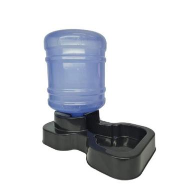 Imagem de Bebedouro Automático Grande Porte C/ Bombona - Menplast, Preta