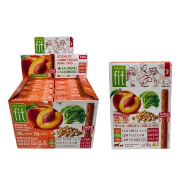 Imagem de Petisco Spin Pet Onebyone Gourmet Fit Stick Pêssego Brócolis e Grão de