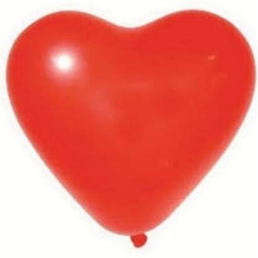 Imagem de Balão de Látex Coração Vermelho 10" 28cm 25un Pic Pic - FESTBALL
