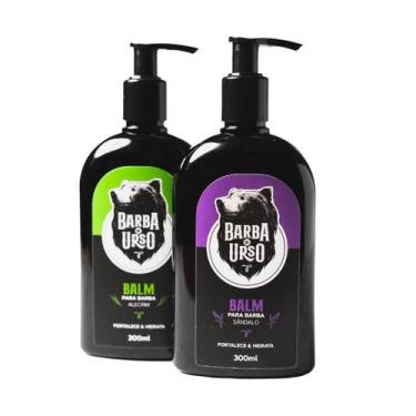 Imagem de KIT Balm Hidratante para Barba 300ML SÂNDALO E ALECRIM - Barba de Urso
