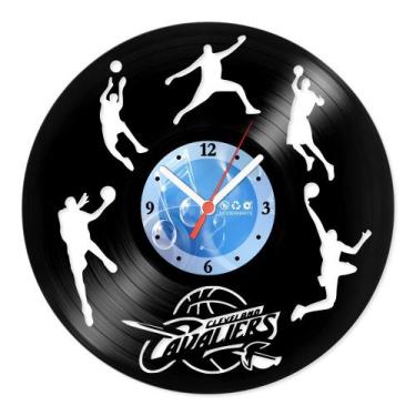 Imagem de Relógio De Parede Disco Vinil Esportes - Cleveland Cavaliers - VES-150