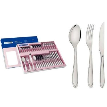 Imagem de Faqueiro Aço Inox com Faca Para Churrasco 36 Peças Tramontina Laguna, 