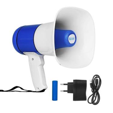 Imagem de Megafone De Mão Profissional Com Bateria Recarregável, Gravador E Usb 