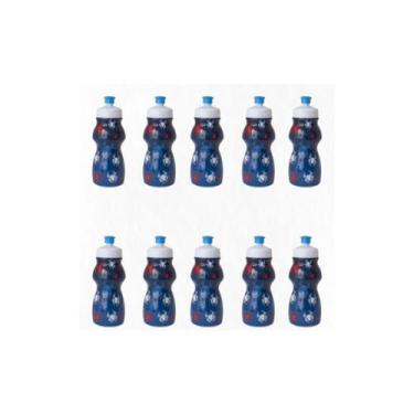 Imagem de Kit 10 Garrafinhas Squeeze Infantil  Homem Aranha 250ml - Qualiplas