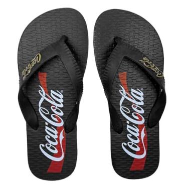 Imagem de Sandálias Coca-Cola, Spencer, Masculino, Preto/Preto, 44