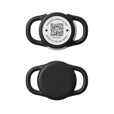 Imagem de Suporte de Airtag QR Code, escaneie código QR, envie e-mail de alerta de localização GPS, proteção total IPX8 à prova d'água, capa antiperda de ar, acessórios de airtag para cães, gatos, coleira,