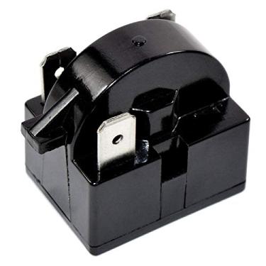 Imagem de HQRP QP2-4R7 4,7 ohm 3 pinos PTC Starter/Relé de reposição funciona com mini geladeiras, geladeiras compactas, bebidas e refrigeradores de vinho/cerveja, freezers profundos, refrigeradores de cerveja/vinho