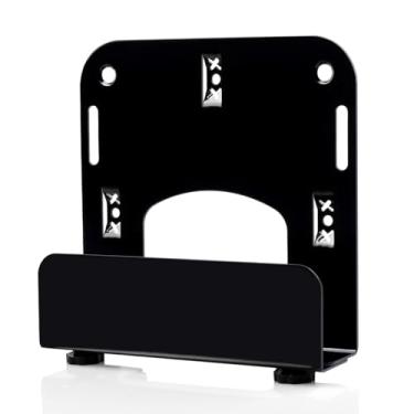 Imagem de Gmailmall Suporte de parede ajustável para modem de caixa de cabo para a maioria dos reprodutores de mídia estreitos, compatível com Roku, roteador, Fire TV, Mac mini, Beelink, Cable Box e outros