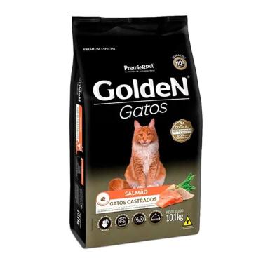 Imagem de Ração Premier Golden para Gatos Adultos Castrados Salmão 10,1kg