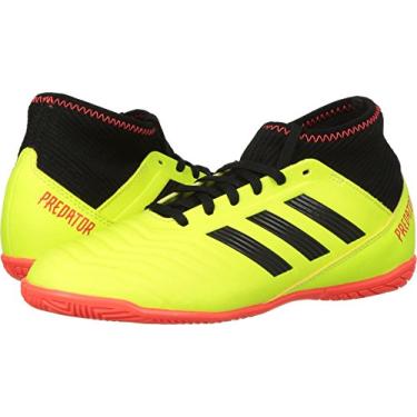 Imagem de Tênis de corrida unissex infantil Predator Tango 18,3 em J da Adidas, Amarelo solar/núcleo preto/vermelho solar, Solar Yellow/Core Black/Solar Red, 13 Big Kid