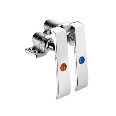 Imagem de FSE Válvula de joelho de pedal duplo série Royal 16-121L, centros de furo de 12 cm, válvula de fechamento automático, saída fêmea de 1/5.1 cm, entrada fêmea de 1/5.1 cm, compatível com baixo chumbo,