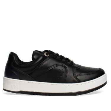 Imagem de Tênis Feminino Via Marte Napa Casual Preto, Preto, 38