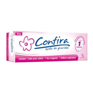 Imagem de Teste Gravidez Confira Tira + Coletor Resultado Em 1 Minuto - Sanfarma