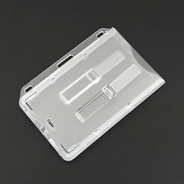 Imagem de Bluemoona 5 peças – Fosco Horizontal Rígido Plástico Rígido Cartão de Visita Compartimento Deslizante Ejetor (Transparente)