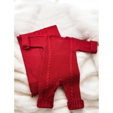 Imagem de Saida maternidade 2 pçs em tricot modelo trança - ACONCHEGO EFFRONTE, 