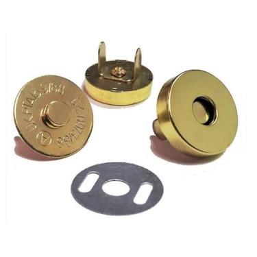Imagem de Botão imantado garra 18mm - jescastore, Dourada