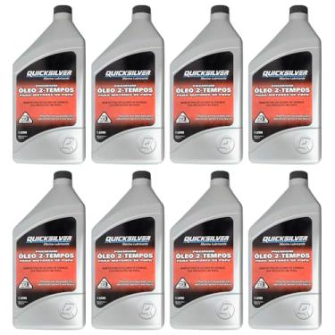 Imagem de Óleo Náutico Quicksilver TCW3 Original Motores Popa 8 Litros