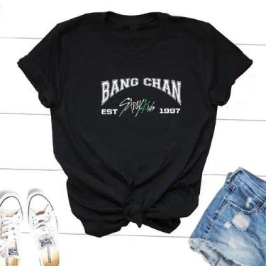 Imagem de Coreano Streetwear Stray Kids Membros Camisetas Bang Chan Changbin Lee