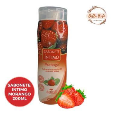 Imagem de Sabonete corporal liquido intimo morango 200ml - APINIL