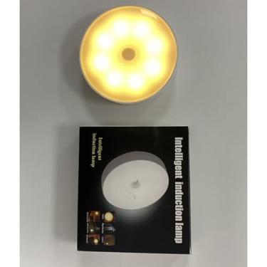 Imagem de Luminárias Luz Noturna LED Sem Fio Com Magnético Sensor Presença Usb Recarregável Quente e Fria Lâmpada Branco (Duas cores (frio+luz quente))