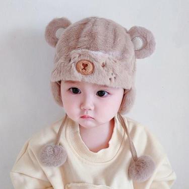 Imagem de Touca Gorro Bebe Infantil Ursinho Panda Super Macia Inverno - D Presen