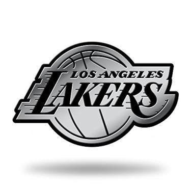 Imagem de Adesivo 3D NBA Los Angeles Lakers com acabamento cromado