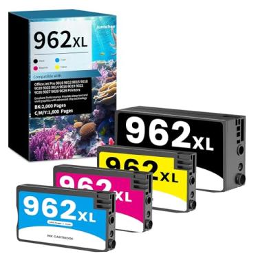 Imagem de Cartucho de tinta 962XL combo de substituição para HP 962XL 962 XL cartucho de tinta para OfficeJet Pro 9015/9015e 9025/9025e 9020/9020e 9018/9018e 9010/9010e 9012/9012e impressora (preto ciano