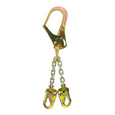 Imagem de Frontline PSSW2R Conjunto de corrente de posicionamento de vergalhão com giro | Durável, robusto e de alta resistência | Correntes de posicionamento de construção | Compatível com OSHA e ANSI