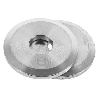 Imagem de OSALADI 1 par de placa de grampo de serra de mesa estabilizador de flange de lâmina durável para corte preciso, compatível com máquinas de marcenaria, fácil instalação, acessório essencial para serra