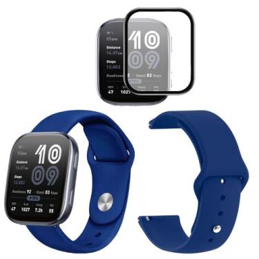 Imagem de Pulseira silicone + pel. anti riscos para Amazfit Bip 6 2025 - Genéric