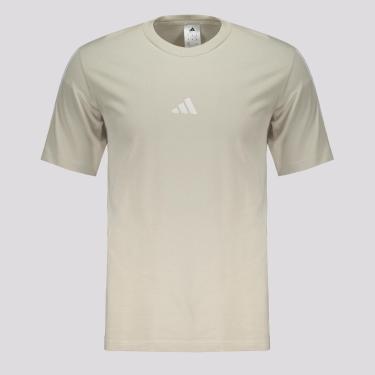 Imagem de Camiseta Adidas 3 Stripes Cinza e Branca-Masculino