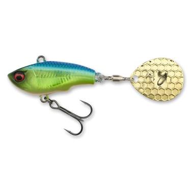 Imagem de Savage Gear Isca de pesca Fat Tail Spin, 3/283.5 g, brilho esmeralda, contornos realistas, cores e movimento, projetada para fundição longa, extremamente versátil