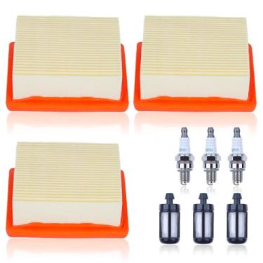 Imagem de HAISHINE Kit de ajuste de filtro de ar para soprador de folhas Stihl BR800 BR800C BR800X, kit de vela de ignição de filtro de combustível de ar para Stihl BR800 BR800C BR800X Substituir # 4283 141
