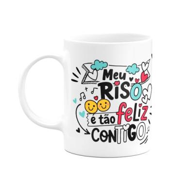Imagem de JPS INFO, Caneca Namorados - Meu riso ? t?o feliz contigo - M2
