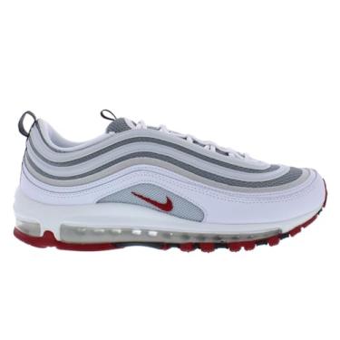 Imagem de Nike Tênis masculino Air Max 97, Branco/Cinza/Vermelho, 38
