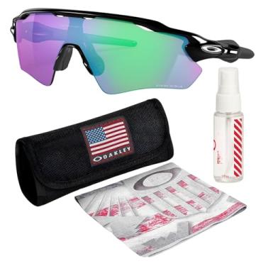 Imagem de OAKLEY OO9208 RADAR EV PATH Armação preta polida – Lente PRIZM GOLF, óculos de sol retangulares não polarizados com kit oficial de óculos, Preto polido (38 mm), 38 mm