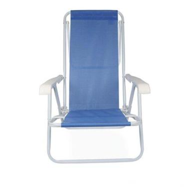 Imagem de Cadeira Reclinável Azul 8 Posições Mor