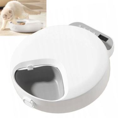 Imagem de Comedouro Automatico Raçao Gato Cachorro Cao Horario Programavel Dieta