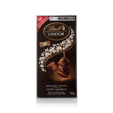Imagem de Barra de Chocolate Lindt Lindor Singles 60% Dark 100g com 18 Unidades
