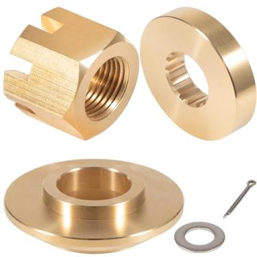 Imagem de Substituição para 6E5-45987-01 Kit de ferramentas de instalação de hélice para motor de popa Yamaha 150HP-300HP, arruela de impulso/espaçador/arruela/porca e pino contrapaceiro