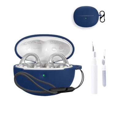 Imagem de Capa para Baseus Bowie MC1 Pro, capa protetora para fone de ouvido NOUKAJU (com mosquetão + cordão + caneta de limpeza) à prova de quedas, à prova de choque, à prova de poeira, capa para Baseus MC1