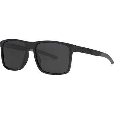 Imagem de Óculos De Sol Masculino Polarizado Quadrado Preto Casual 6264