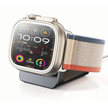 Imagem de Chapter Seven Suporte de carregador de relógio para Apple Watch, suporte de mesa de liga de alumínio premium para Apple iWatch Series SE 10 9 8 7 6 5 4 3 2 1, Series Ultra