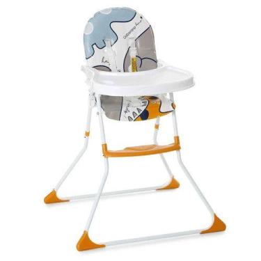 Imagem de Cadeira de Alimentação Galzerano Nick Dobravel Alta Toffee, Branco, Ci