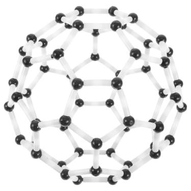 Imagem de HEMOTON 1 Conjunto C60 Kit de Modelo de Estrutura Molecular, Ferramenta de Ensino de Química Faça Você Mesmo, Componentes de Plástico para Educação Científica, Multicolorido